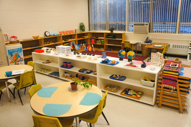 Fully equipped room of Montessori School